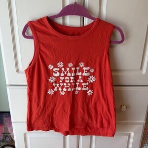 ban.do Red Tank Top - Smile for a while!